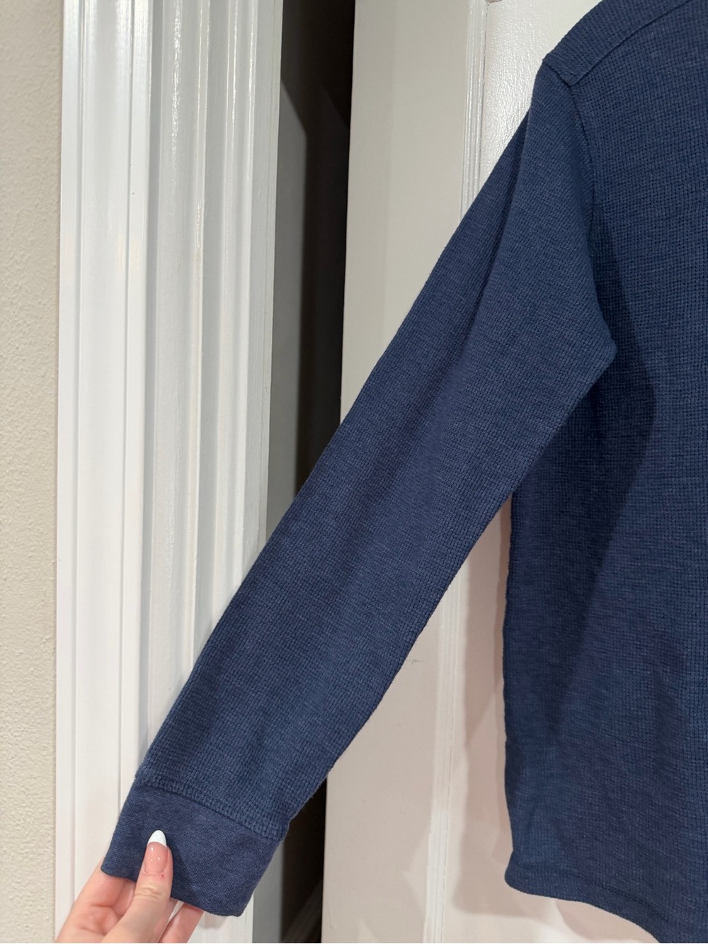 U.S. Polo Assn. Navy Long-Sleeve Crew with Red Pony Logo - Picture 5 of 7